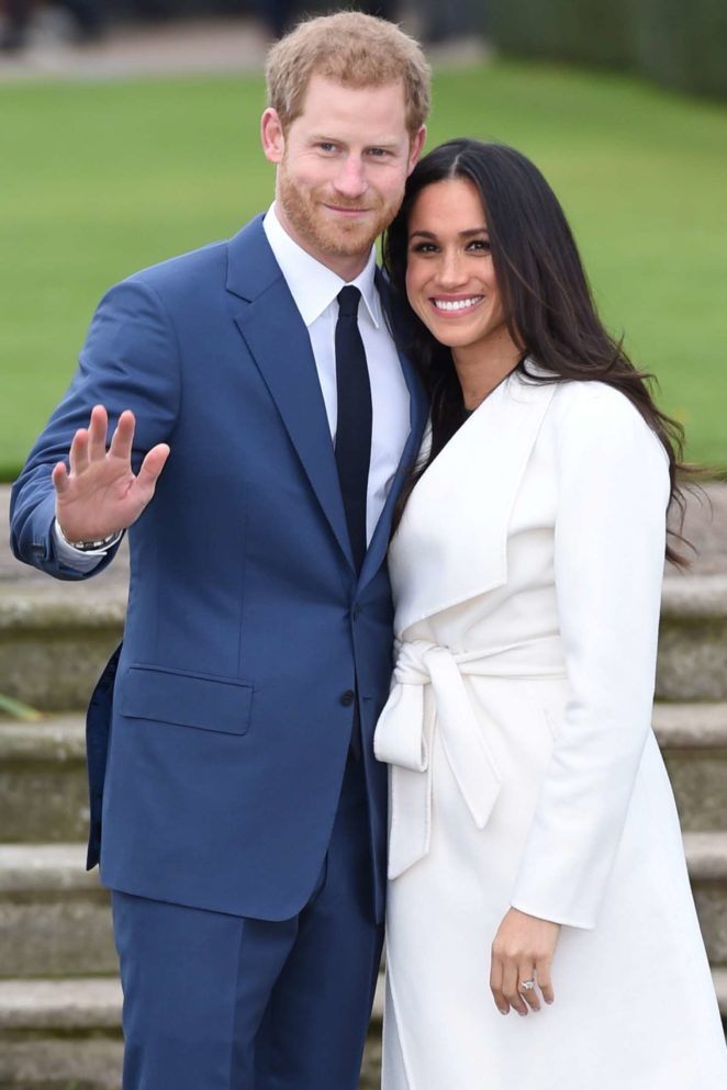 Meghan Markle and Prince Harry - Announce their engagement at Kensington Palace